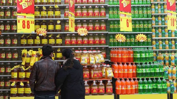 China's consumer price index, the main gauge of inflation, fell 0.2% year on year in October
