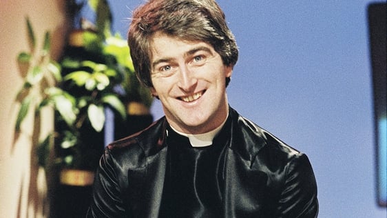 Dermot Morgan as Father Trendy on 'The Live Mike' (1980)