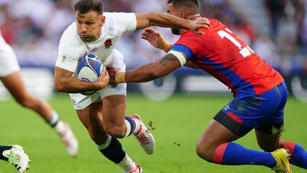 Danny Care is tackled by Chile's Matias Garafulic during England's 71-0 win