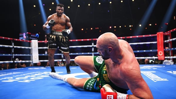 Francis Ngannou sent Tyson Fury to the canvas in a narrow defeat
