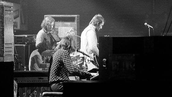 Focus on stage at National Stadium (1973). Photo by Roy Bedell 2540_002