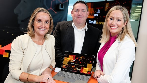 Anne Sheehan, General Manager of Microsoft Ireland; Enda McDonagh, Managing Partner, PwC Ireland and Aisling Curtis, Market Leader, Strategic Alliances at PwC Ireland