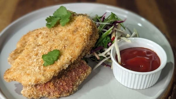 Baking these tender pork cutlets give them a satisfying crunch.