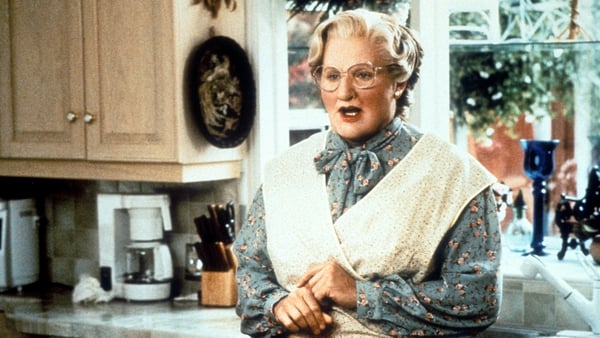 Robin Williams in a scene from Mrs. Doubtfire, 1993