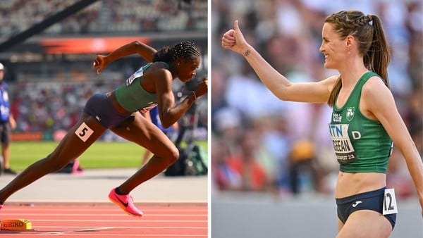 Rhasidat Adeleke, left, and Ciara Mageean both enjoyed fourth-place finishes at the World Athletics Championships in Budapest this summer