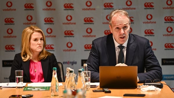 IRFU chief financial officer Thelma O'Driscoll and Chief executive officer Kevin Potts were speaking at the Aviva Stadium
