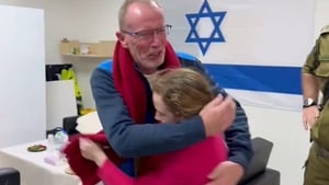 Watch: Emily Hand reunited with father Tom in Israel